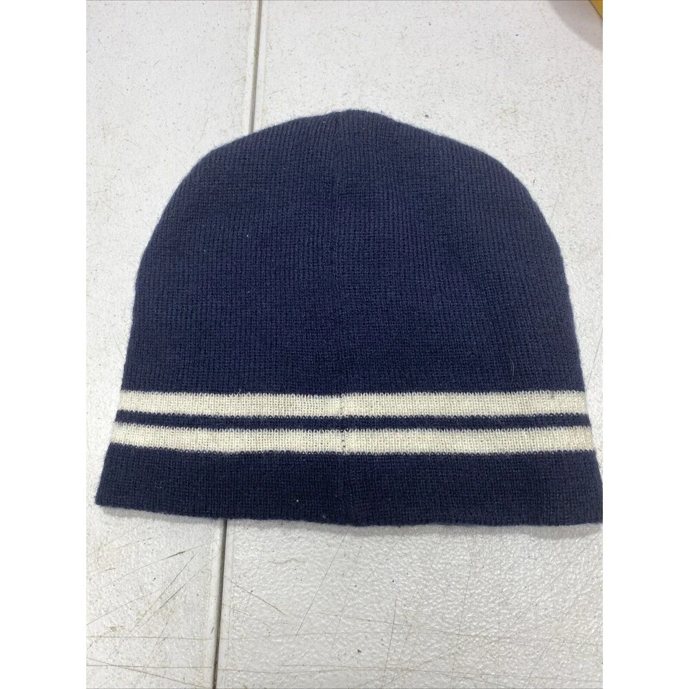Shipyard Brewing Company Blue White striped Logo Beanie one size